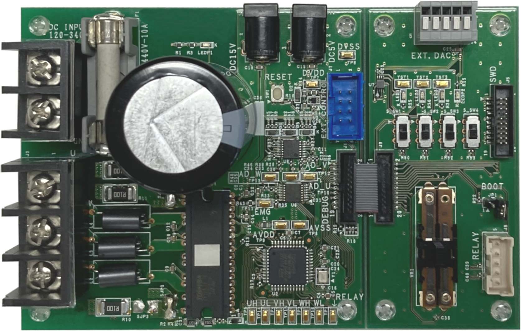 使用TPD4165K的DC 300 V输入BLDC电机无感控制电路