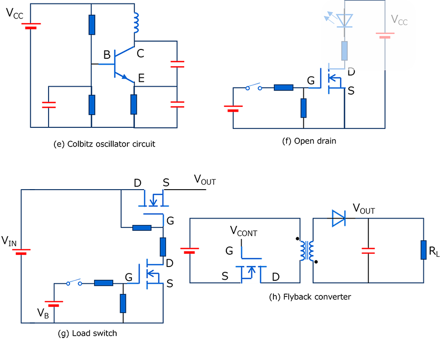 图10：使用晶体管的电路示例
